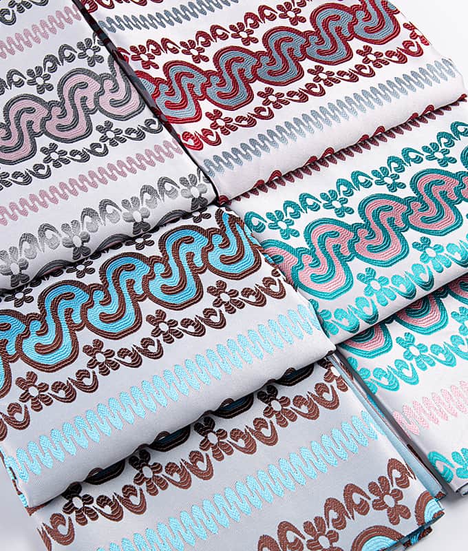 قماش جاكارد من البوليستر مُقَّسم ثلاثي الأبعاد بشكل حرف S للسارونغ